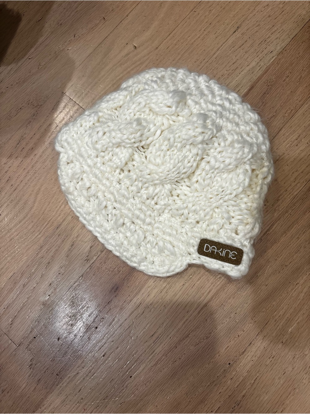 Dakine Cream Cable Knit Beanie